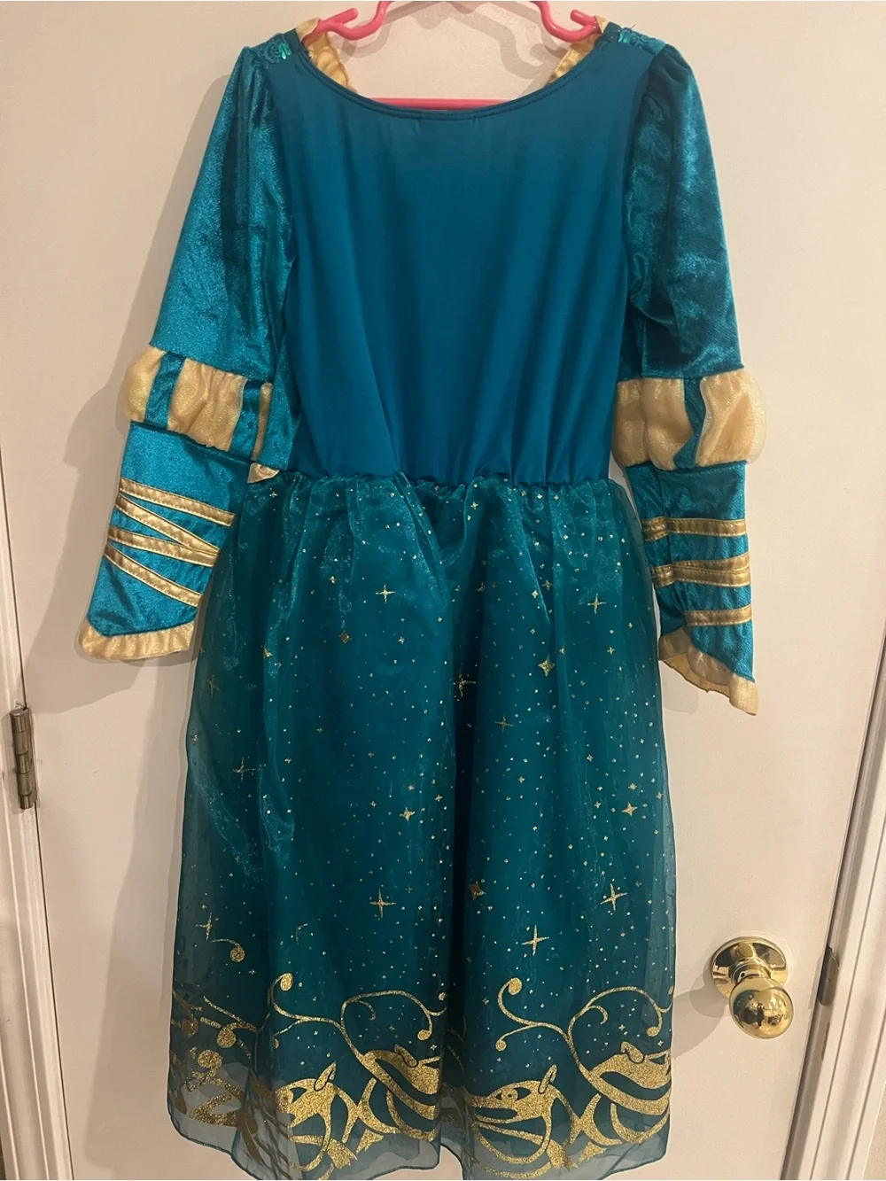 Disney Princess Merida Teal and Gold Starry Princess Costume
